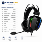 CHAPPELINE A32 RGB Gaming Headset – Crystal Clear Sound for Every Victory - Image 2